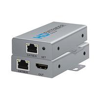 HDMI Extender Over Network IP Ethernet Kit Cat5e / Cat6 Cable 1080P @ 60Hz - Up to 164 ft - HDMI Loop Out POE Function Supported (Transmitter and Receiver)