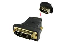 HDMI Female Socket to DVI-D 25 Pin Male Plug Converter Gold