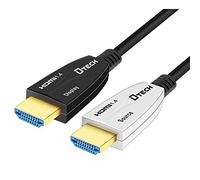 HDMI fiber optic cable 10.2Gbps 4k 30hz HDMI male to male cable (35m, White)