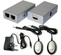 HDMI & IR Control Over CAT5e CAT6 Extender Sender Balun Kit Full HD @ 30m RJ45