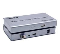 HDMI KVM Fiber Extender OVER IP，HDMI KVM Fiber Optical Switch Extender 20KM over IP LC SC Fiber cable USB 2.0 KVM Sharing keyboard mouse Switch For PS4 Monitor (TX+RX)