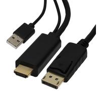HDMI Plug PC Laptop to DisplayPort Male Plug Display Monitor Cable 2m PC/Laptop