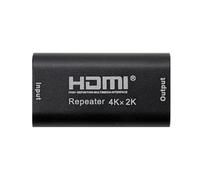 HDMI Repeater, Model A/H-A/H, Black, Amplifies HDMI signal while maintaining original quality, perfect for long distances.Compact design and easy installation.