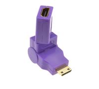 HDMI Socket to Mini C Type 360 Degree Multi Angle Rotating Adapter