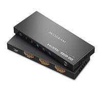 HDMI Splitter 1 in 2 Out 4K 60Hz 4:4:4, AVIDGRAM HDMI Splitter 1 in 2 Outputs with Downscaler for Double Identical Display Support 1080p 120Hz HDMI2.0 HDCP 2.2 HDR10 Dolby Vision 18Gbps 3D