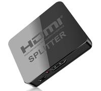 HDMI Splitter 1 in 2 Out - 4K HDMI Splitter for Dual Monitors - 2 Way Hdmi Adapter Support 4K 3D 1080P for PS3, PS4, Xbox, Sky Q Box, DVD/Blue-ray Players, Win/Mac PC Laptop
