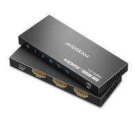 HDMI Splitter 1 in 2 Out 8K 60Hz 4:4:4, AVIDGRAM 2 Port Splitter with Auto, Copy, Downscaler EDID Mode, 4K 120Hz HDMI Duplicator, Compatible with Xbox Series X, PS4 Pro, PS5, Blu-ray player