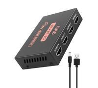 HDMI Splitter 1 In 4 Out - 4-Port Video Distributor, Plug and Play, Supports 3D, 4K@30Hz, 1080P - HDMI Signal Duplicator for PS4, Xbox, HDTV, Monitors, Projectors