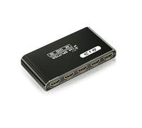 HDMI Splitter 1 in 4 Out, 4K/30Hz HDM Splitter with 4 Ports, 4 Way Powered HDMI Output Splitter Box, 1x4 HDM-I Display Duplicator/Mirror Support 3D UHD 1080P for PC Xbox PS4 Cable Box FireStick