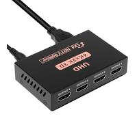 HDMI Splitter, 1 in 4 out 4K@30HZ HDMI Adapter for 4 Monitors, 4 Way Box Hub UHD Synchronous Audio Video Transmission with Power Cable for HDTV, Projector, PC, Laptop, PS3, DVD, Projector