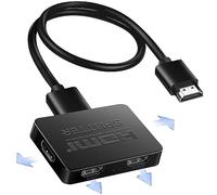 HDMI Splitter 1 in 4 Out with 3.9ft Cable, 4K HDMI Splitter (Mirror Only, Not Extend), 4 Port HDmi splitter for PS4 Xbox Sky Box Fire Stick HDTV Projector- 1 Input to 4 Outputs