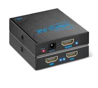 HDMI Splitter 1 Input 2 Outputs 60Hz - HDCP 2.3, HDR, Dolby /DTS5.1/7.1 - Compatible with Firestick 4k Max, PS3/PS5 and Elgato HD60s/x/Pro, Apple TV 4K, Roku Stick (8K HDMI Splitter 1in 2out)
