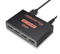 HDMI Splitter, 4K HDMI Splitter 1 in 4 Out, 3D 1080P Duplicate/Mirror for Monitor, HDMI Splitter 1 Input 4 Ouput, HDMI Splitter 1x4 for PS3/4, HDTV, DVD Player, Monitor, Projector