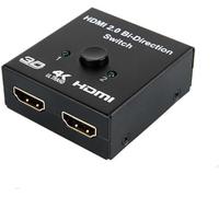 HDMI Switch, HDMI Switcher Splitter Distributor 1 in 2 Out 4K 3D DTS HD 1080p