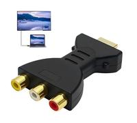HDMI to AV Adapter 1080P RCA to HDM-I Converter AV to HDM Component Video Audio Connector High Definition RGB Adapter Gold Plated Male Female Plug Play for Xbox PC Laptop TV Camera DVD USB Charging