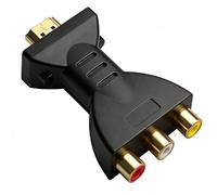 HDMI to AV Adapter with Built in Decoder, HDMI to AV Converter for TV, Projector and Media Player, RCA Composite Video Audio Adapter, Red Yellow White Output Cable for Home Entertainment Systems