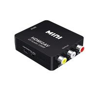 Hdmi To AV Converter | HDMI To Rca Adapter | HDMI To Cvbs Converter | Cvbs Composite Video Audio Converter Adapter Supporting Pal/Ntsc For Pc Laptop Hdtv Dvd.