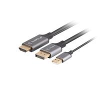 HDMI to DisplayPort Cable 1.8M 4K Black CA-HDDP-20CU-0018-BK