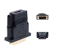 Hdmi to DVI Adapter (DVI-D Dual Link 24+1) HDMI Female to DVI Male Adaptor with Gold-Plated Connector 1080P Full HD Converter