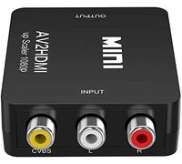 HDMI to RCA Adapter, HDMI to AV Converter with USB cable, 1080P HDMI to AV 3RCA CVBs Composite Video Audio Adapter Supports PAL/ NTSC for TV Stick, Roku, Chromecast, PC, Laptop, Xbox, HDTV, DVD