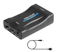 Hdmi to SCART Converter Adapter, 1080P HDMI to AV CVBS Signal Converter, Supports HDMI Input to Analog SCART Output for HDTV, DVD, PS3, PS4, Xbox, PC - Plug and Play