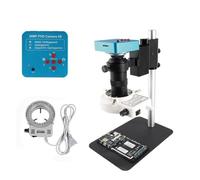 HDMI USB Microscope Camera 1080P 48MP 4K Continus Zoom Video Monocular Microscope Camera Digital 180X Zoom C Mount Lens For CPU PCB Motherboard Detection (Color : 38MP Small)