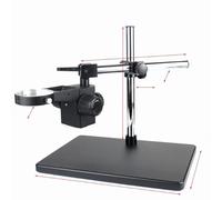 HDMI USB Video Microscope Camera Adjustable Boom Table Working Stand Holder + 50mm Ring Holder + Multi-axis Adjustable Metal Arm (Color : B)