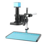 HDMI VGA Type-c PC 2MP 1080P Industrial Video Microscope Camera + 180X 300X Zoom C Mount Lens For PCB Soldering Phone Repair PCB inspection (Color : C, Size : 120X)