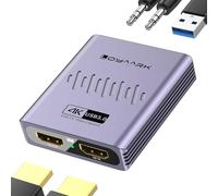 HDMI Video Capture Card, 4K 60Hz USB 3.0 Game Capture Device for Streaming, Record PS5 Nintendo Switch Xbox on PC/Mac, Loop-Out Pass-Through