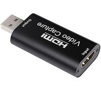 HDMI Video Capture Card, 4K HDMI to USB Capture Card Full HD 1080P 30fps, Record via DSLR, Camcorder, Action Cam for Gaming, Streaming TV, Recorder Live Streaming Video for Windows Mac OS