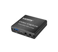 HDMI Video Capture Card HD Loop Out USB 2.0 Audio Video Recorder With Mic For Game Live Streaming Video Conference For Xbox PS5 For Nintendo Switch