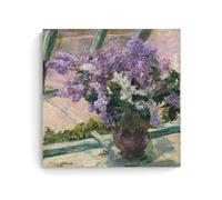 HDMINE Claude Monet Painter Work（Lilacs in A Window） poster Canvas Art And Wall Art Picture Print Modern Family Bedroom Decors 12x12inch(30x30cm)
