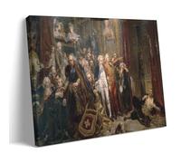 HDMINE Jan Matejko Painter Work（The Fall of Poland） poster Artworks Canvas Room Aesthetic Wall Art Prints Home Modern Decor 12x18inch(30x45cm)