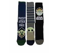 HDmirrorR Baby Yoda Grogu Star Wars Pack Of 3 Men's Socks Size 6-11