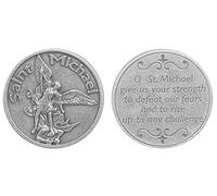 HDmirrorR Saint Michael Pocket Token. Prayer Token. Prayer Coin. Perfect for your pocket, wallet or purse. St Michael the Archangel.