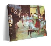 HDMMXEN Edgar Degas Paintings :Ballet School,Art Poster Wall Art Scroll Canvas Painting Picture Living Room Decor Home 08x12inch(20x30cm)