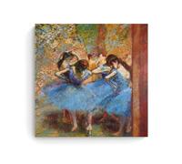 HDMMXEN Edgar Degas Paintings :Dancers in Blue,Art Poster Painting On Canvas Wall Art Scroll Picture Print Living Room Walls Decor Homes 12x12inch(30x30cm)