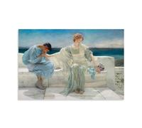 HDMMXEN Lawrence Alma-Tadema Paintings ：Ask Me No More，Art Poster Picture Print Wall Art Painting Canvas Artworks Gift Idea Room Aesthetic 16x24inch(40x60cm)