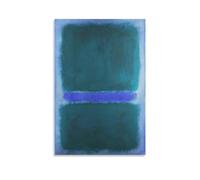 HDMMXEN Mark Rothko Paintings ：Blue Green，Art Poster Artworks Picture Print Wall Art Painting Canvas Gift Decor Homes Decorative 24x36inch(60x90cm)