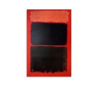 HDMMXEN Mark Rothko Paintings ：Light Red Over Black，Art Poster Home Decor Wall Art Hanging Picture Print Bedroom Decorative Paintings Room Aesthetic 12x18inch(30x45cm)