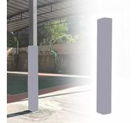 HDMOZUYT Foam Basement Pole Wrap Column Cover Square, 7 Ft Tall Anti Collision Post Pad Basketball Pole Padding Outdoor Waterproof, Garage Gym Playground (Gray 5.5"x5.5"(14x14cm))