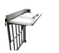 HDMOZUYT Wall Mounted Folding Table, Space-Saving Design for Compact Indoor and Outdoor Use (White 120 * 39CM/47.2 * 15.4IN)