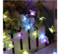 HDNICEZM Butterfly String Lights,Twinkle Lights 8 Lighting Mode Waterproof 21.1ft 40 LED USB Plug in with Remote Control for Home Indoor Outdoor Garden Holiday Parties Patio Plants Shelf Decor
