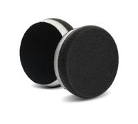 HDO Foam Black Finishing Polisher Buffer Pads (2 Pack, 3.5”)- Premium Heavy Duty Orbital Polishing Pads for Cars - Ultra Soft Foam Polishing Pads for Car Polishing Kit -Car Buffer Pads w/Tapered Edge