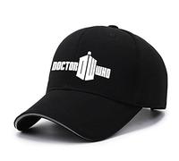 HDOEHLXF Men's Baseball Caps for Doc.tor Wh-o Print Running Cap Adjustable Summer Sun Casual Hat Visor Hats Trucker Cap Unisex Duckbill Cap - Teen Gift-Black||one_Size