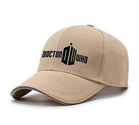 HDOEHLXF Men's Baseball Caps for Doc.tor Wh-o Print Running Cap Adjustable Summer Sun Casual Hat Visor Hats Trucker Cap Unisex Duckbill Cap - Teen Gift-Khaki||one_Size