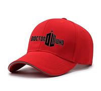 HDOEHLXF Men's Baseball Caps for Doc.tor Wh-o Print Running Cap Adjustable Summer Sun Casual Hat Visor Hats Trucker Cap Unisex Duckbill Cap - Teen Gift-Red||one_Size