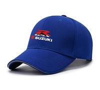 HDOEHLXF Unisex Baseball Hats for Suzuki Print Duckbill Cap Strapback Cap Adjustable Summer Sun Hat Sports Cap for Outdoor - Teen Gift-Blue||one_Size