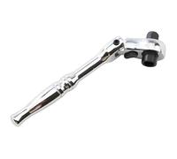 HDOYTXXM 1/4 Inch Compact Flexible Head Handle Wrench Change Turn 72 Tooth Double Purpose Port and Bit Driver for Tight Spaces Search Engine Finish Handle Wrench