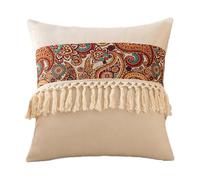 HDOYTXXM 1PC Pillow Case Ethnic Pillowcase 45x45cm Fringe and Tassels Throw Pillow Sleeve to Any Room Decoration Tassels Pillowcase